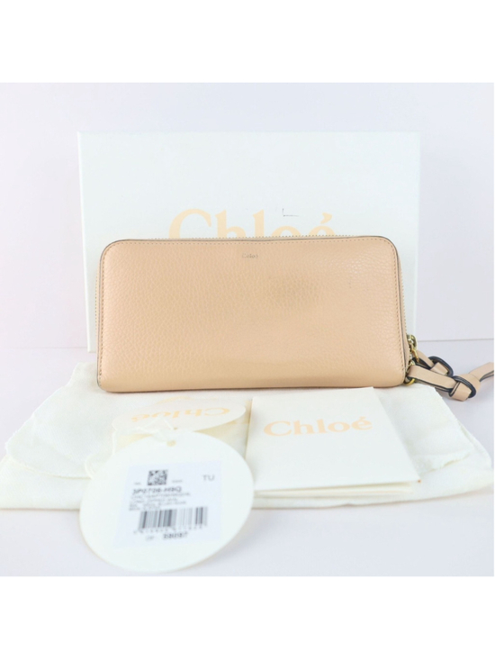 Chloé Handbags - Chloe Alphabet Long Wallet For Women Beige NeutralLeather & Gold tone Hardware